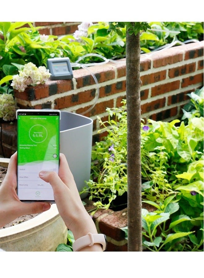 RAINPOINT Wifi Programmable Watering Timer Intelligent Irrigation Controller Automatic Watering System with Drippers Tubing Barb Fittings for Home Garden Balcony Greenhouse - Image 3