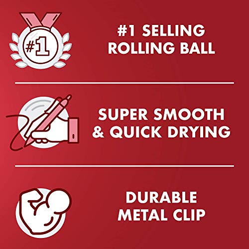 PILOT قلم حبر سائل بيلوت بريسايس V5 بنقطة دقيقة جداً - 0.5 مم - عبوة كبيرة 10 أقلام 5 سوداء و5 زرقاء - Image 3