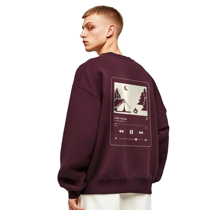 NOBERO  Men's Oversized Cotton Crew Neck Sweatshirt for Men | Best Price UAE