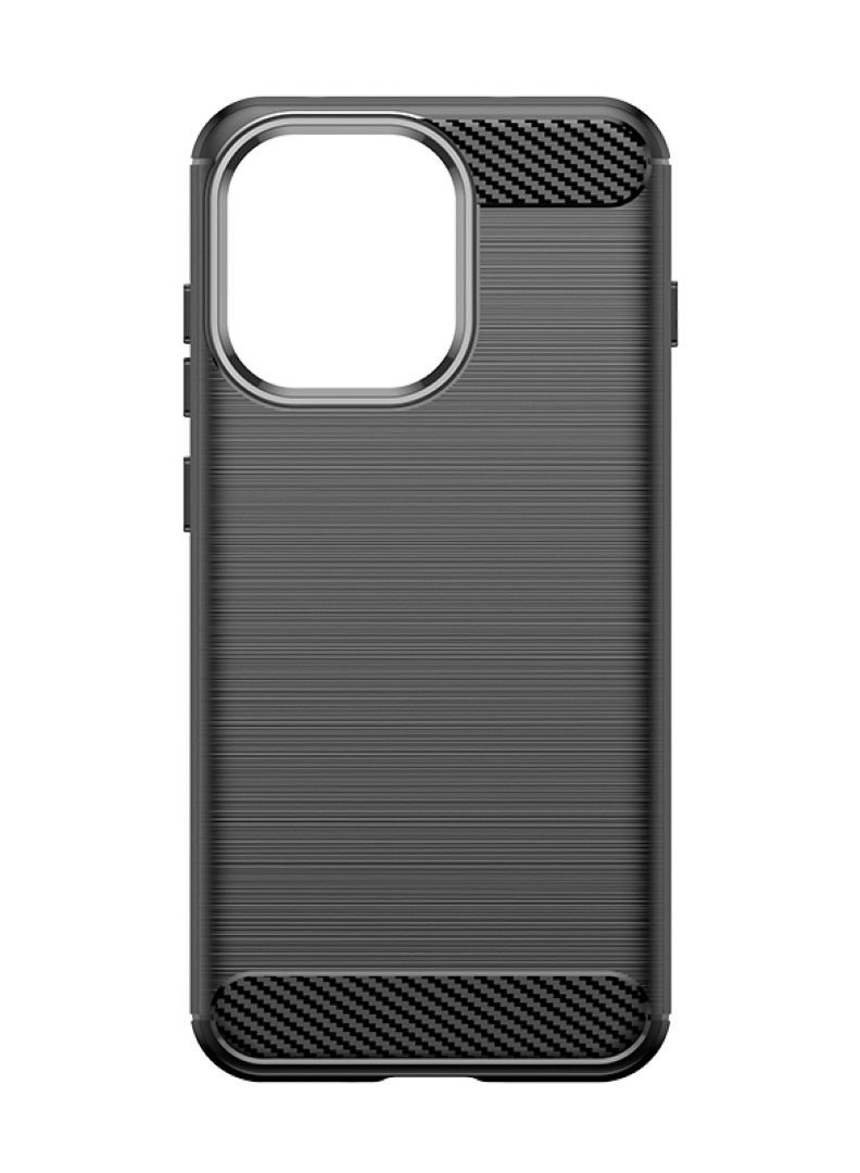 OnePlus 13s Case Cover – Rugged Shield Design, Brushed Carbon Fiber Texture, Shockproof TPU, Anti-Slip, Slim and Lightweight Protection in Black  - Image 4