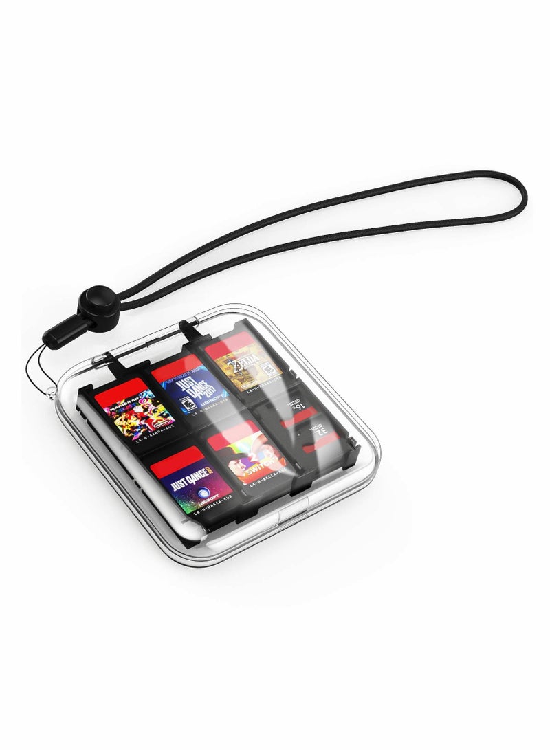 SYOSI Game Card Case, Portable Game Card Storage Box with 24 Game Card Slots and 12 Micro SD Card Slots Compatible with Nintendo Switch. - Image 1