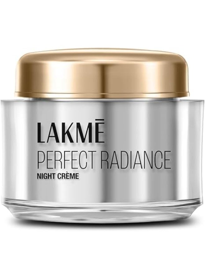 لاكمي كريم الليل المتألق Absolute Perfect Radiance Brightening Night Cream 50 g، مرطب يومي لإصلاح الوجه لبشرة مشرقة ومتوهجة - مع الجلسرين والنياسيناميد - Image 1