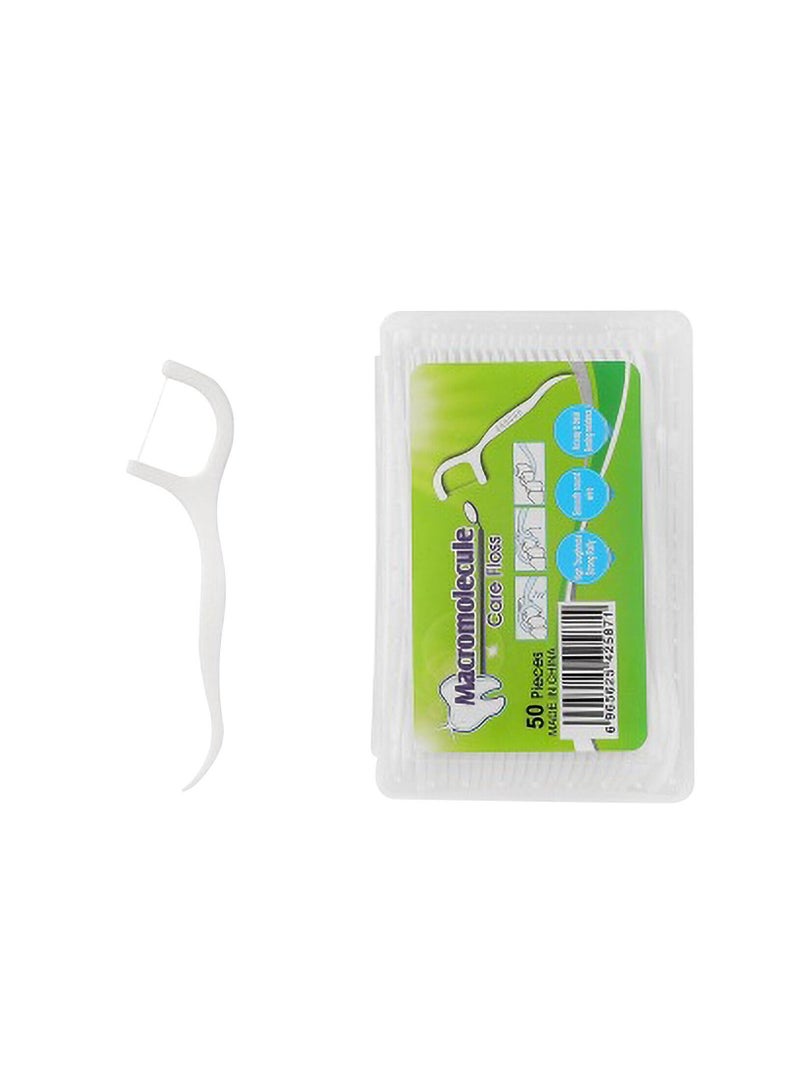 200 Pcs Dental Floss Sticks 2 in 1 Dental Floss Picks Tooth Picks Sticks Plastic, Picks Teeth Cleaning with 4 Portable Storage Cases for Travel - Image 1