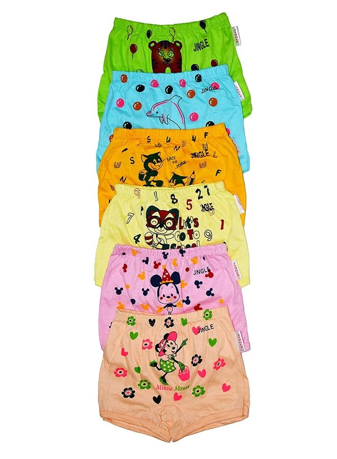 Atipriya Baby Boys, Baby Girls Bloomer Inner Wear Drawer Bloomer Underwear Shorty Baby Boys Brief Girl Casual Nicker for Baby Girls Pack of 12 Medium Size(12 months-18 Months) Multicolour - Image 1