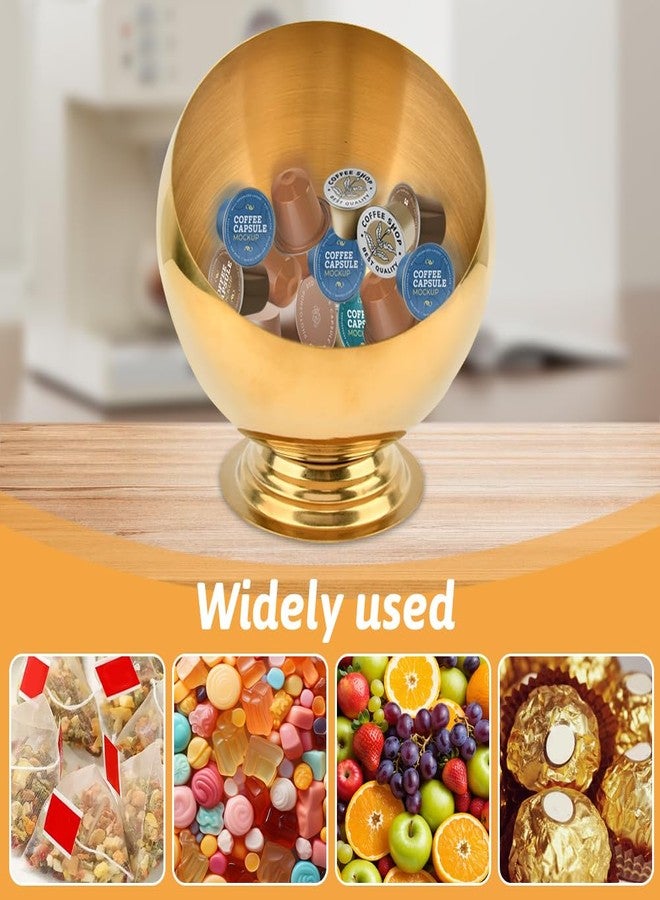 Kazheon Coffee Pod Holder Large Capacity Coffee Pod Storage K Cup Organizer Espresso Pods Holder Espresso Capsule Storage for Counter(COLOR:gold) - Image 5
