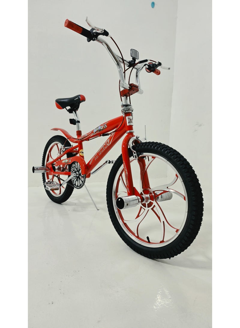 دراجة أطفال BMX مقاس 20 بوصة بجنوط ماج ومساند أقدام - Image 1