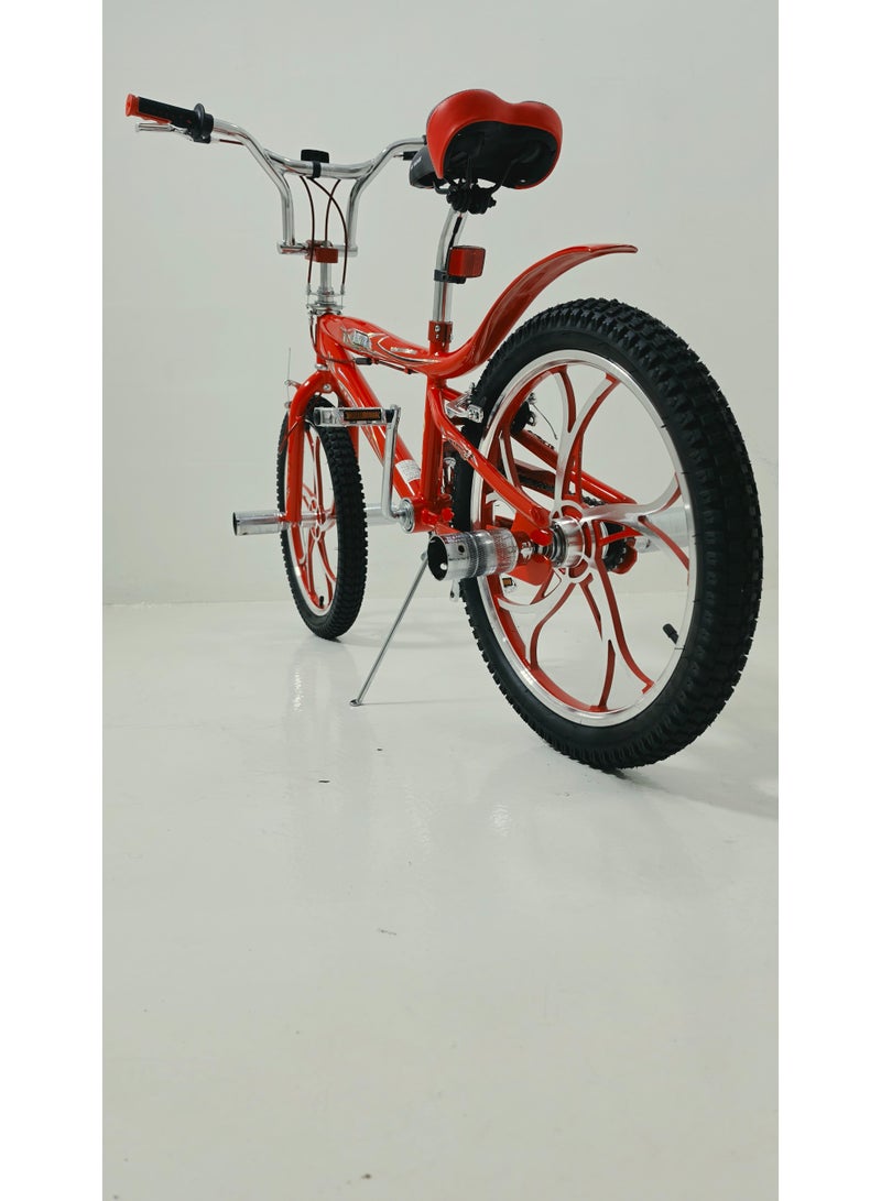 دراجة أطفال BMX مقاس 20 بوصة بجنوط ماج ومساند أقدام - Image 2