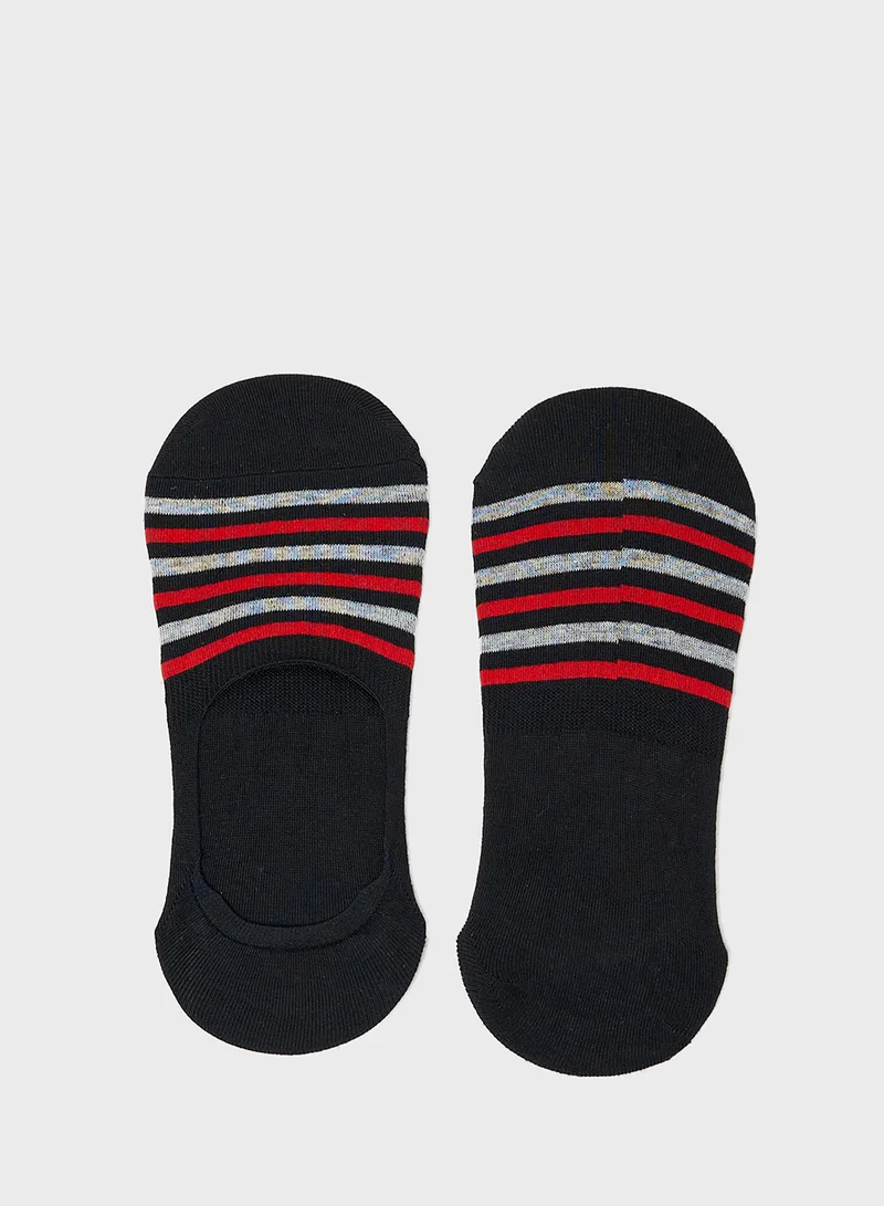 Seventy Five Basics Pack Of 5 Invisible Socks