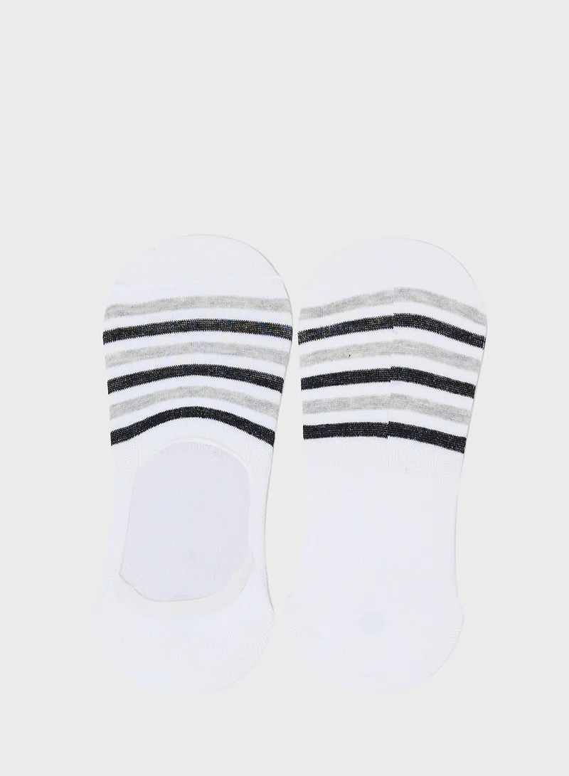 Seventy Five Basics Pack Of 5 Invisible Socks