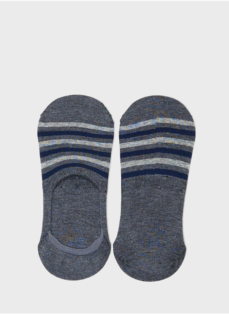 Seventy Five Basics Pack Of 5 Invisible Socks  - Image 2