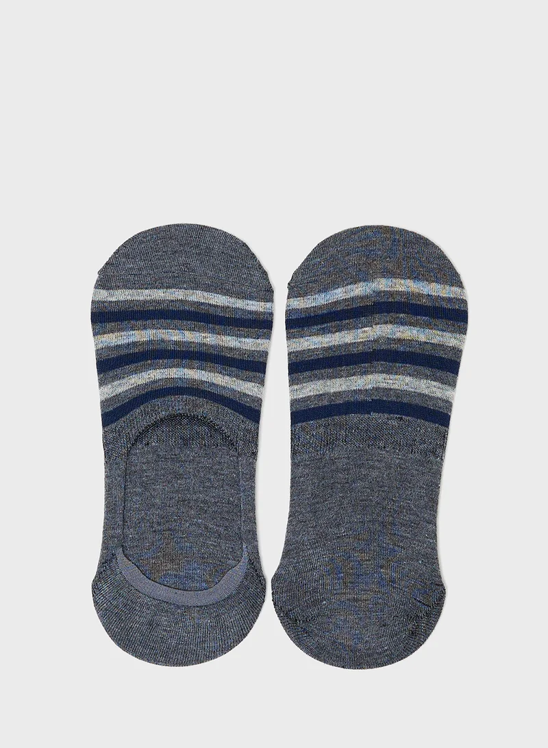 Seventy Five Basics Pack Of 5 Invisible Socks