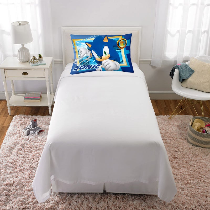 Franco Kids Bedding Super Soft Microfiber Reversible Pillowcase, 20 in x 30 in, Sonic The Hedgehog - Image 4