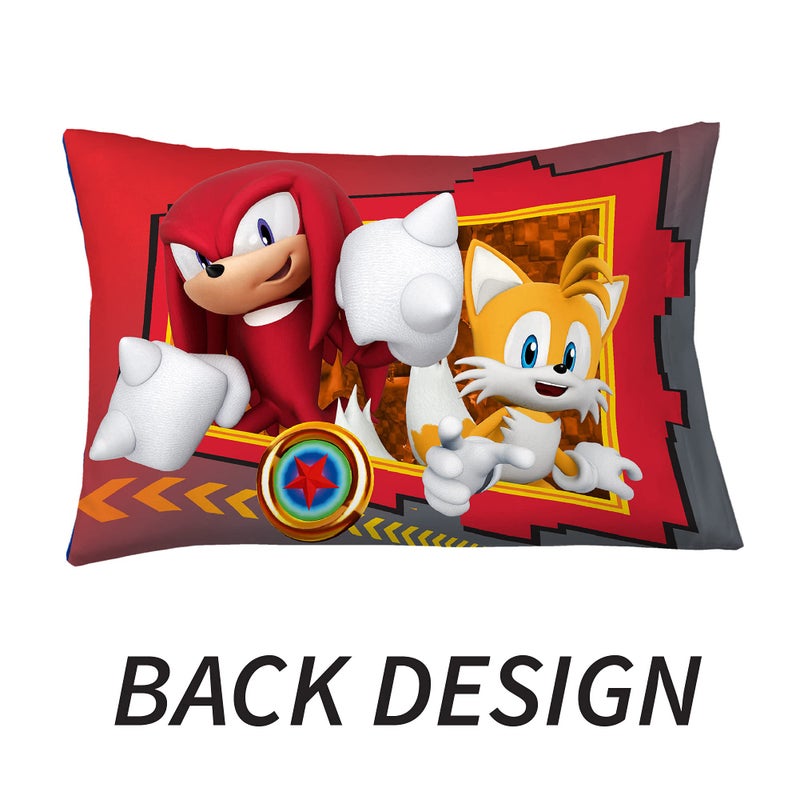 Franco Kids Bedding Super Soft Microfiber Reversible Pillowcase, 20 in x 30 in, Sonic The Hedgehog - Image 2