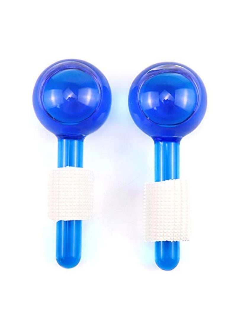 OCTOPUSPRIME OCTOPUS PRIME Ice Globes Cooling Crystal Roller Balls with Handle Facial Massage Tools for Face and Neck Eye circle Skin Depuffing Eye circle Rollers Reduce PuffinessMulticolor2 Pic STANDARD  - Image 1