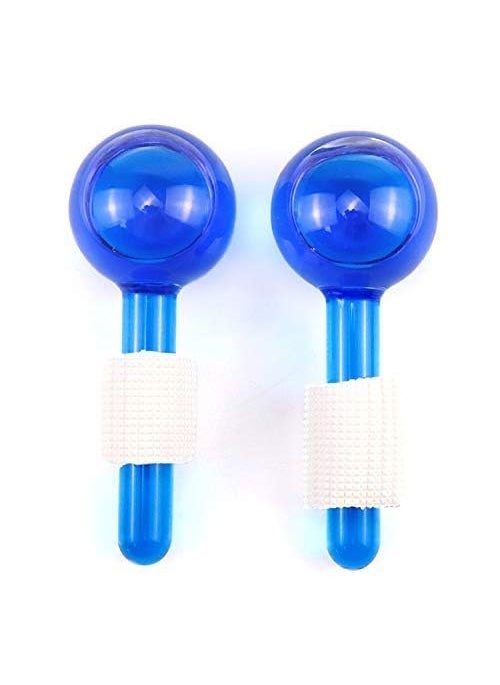 OCTOPUSPRIME OCTOPUS PRIME Ice Globes Cooling Crystal Roller Balls with Handle Facial Massage Tools for Face and Neck Eye circle Skin Depuffing Eye circle Rollers Reduce PuffinessMulticolor2 Pic STANDARD  - Image 2