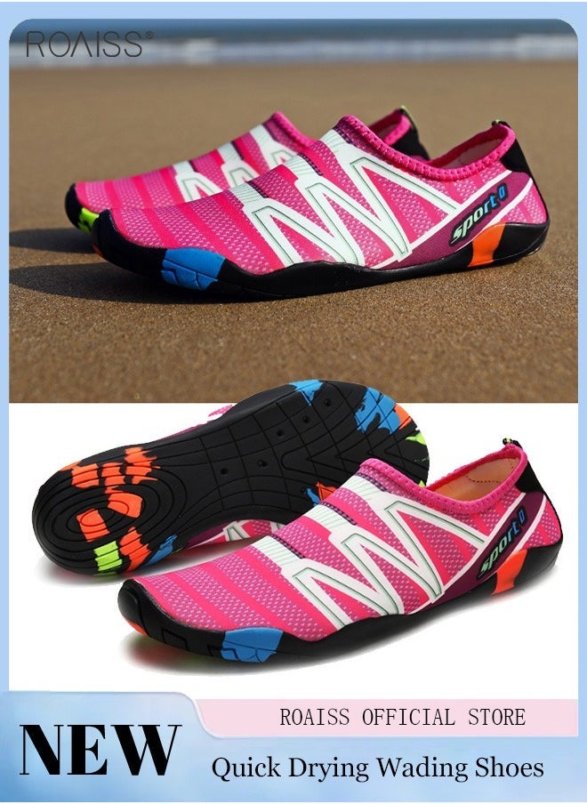 roaiss Unisex Outdoor Beach Diving Shoes Soft-Sole Fitness Outdoor Shoes With Contrast Color Beach Shoes  - Image 2
