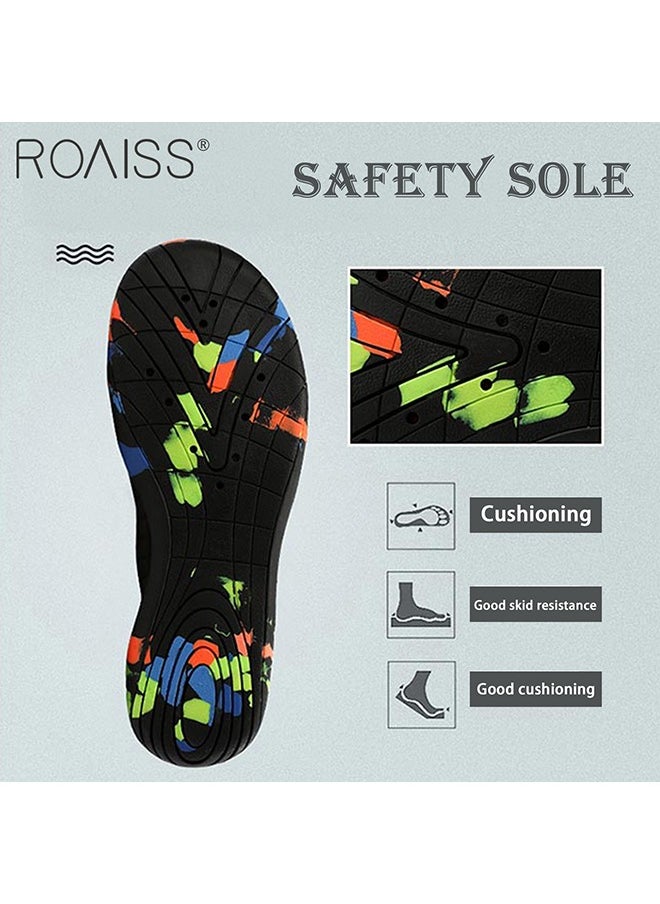 roaiss Unisex Outdoor Beach Diving Shoes Soft-Sole Fitness Outdoor Shoes With Contrast Color Beach Shoes  - Image 5
