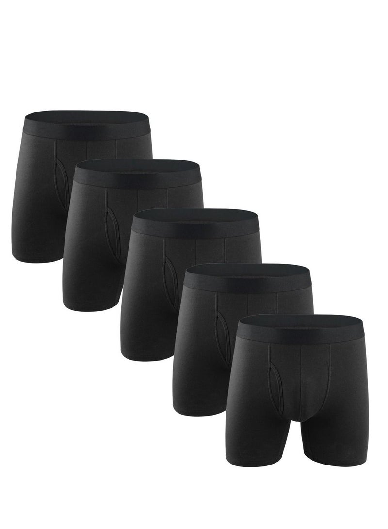 Loquat 5PCS Breathable Boxers Set Multicolour UK US Size 