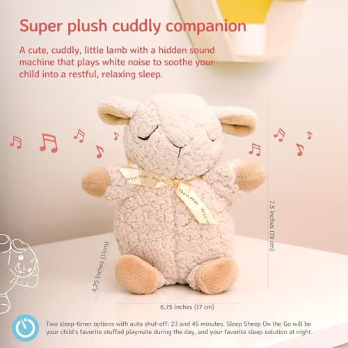 Cloud b Sound Machine with White Noise Soothing Sounds | Adjustable Settings & Auto-Shutoff | Ideal for Travel | Sleep Sheep On The Go - Image 4