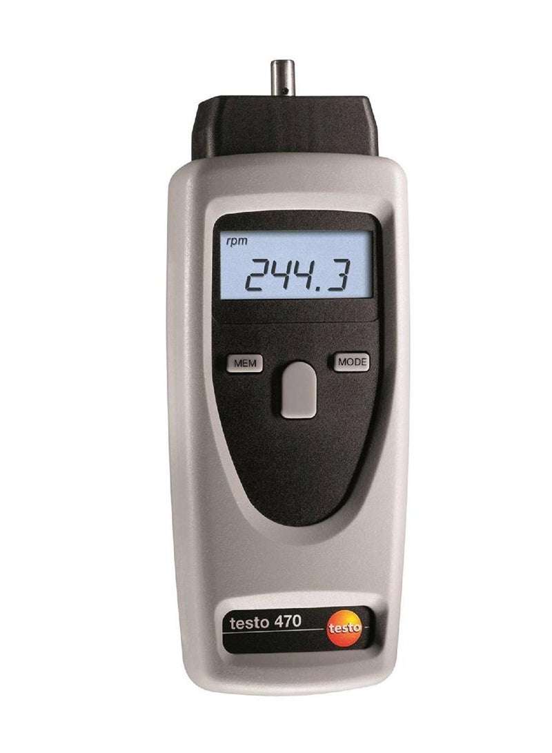 Testo 470 Dual Optical & Mechanical Tachometer (Order Code: 0563 0470) - Image 1
