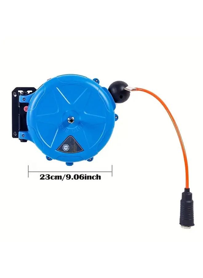 32 81FT 10M Automatic Retractable Air Compressor Hose Reel 180 Degree Rotatable Ceiling Wall Mountable Durable Plastic Air Drum - Image 3