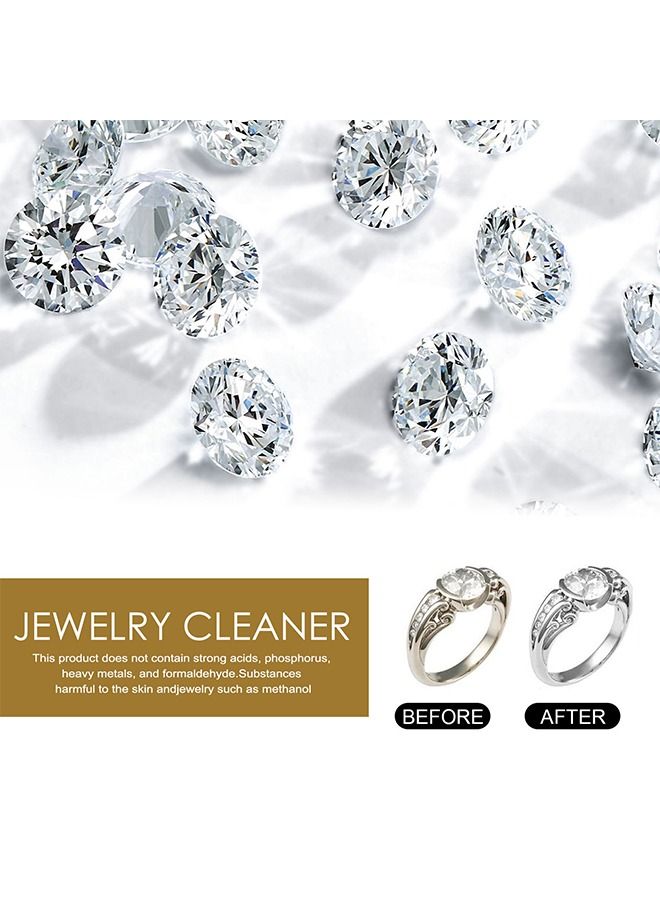 EELHOE Jewelry Cleaner for Silver, White Gold Platinum, Diamond, Sapphire, and other Stones, Liquid Solution for Ultrasonic Machine and Tarnish Removal Cream for Sparkling Brilliance(50ml) - Image 5