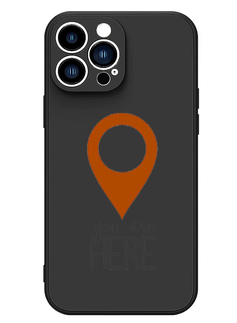 Theodor Protective Slim Fit Case Liquid Silicone Cover with Full Body Protection Anti-Scratch Shockproof Case For iPhone 14 Pro Black  - You can copy - Image 1