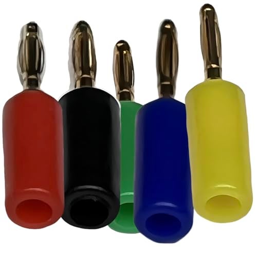 CESS 5-Colors 2mm Mini Banana Male Plug Jack Cable Connector (10 Pack) - Image 5