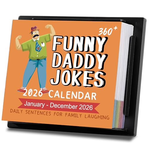 Suphigher 2026 Desk Calendar - 2026 Daily Calendar, Funny Calendars 2026 with 360+ Daily Jokes, 5.85" * 4.85", One Page a Day, Daily Joke Calendars with Interesting sentences and Vivid Pictures, Great Gift for Kids - Image 1