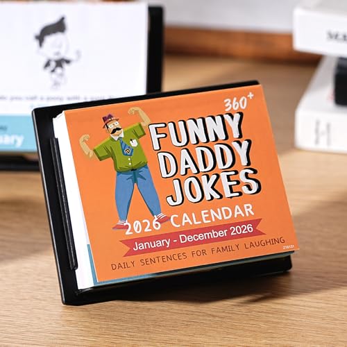 Suphigher 2026 Desk Calendar - 2026 Daily Calendar, Funny Calendars 2026 with 360+ Daily Jokes, 5.85" * 4.85", One Page a Day, Daily Joke Calendars with Interesting sentences and Vivid Pictures, Great Gift for Kids - Image 2