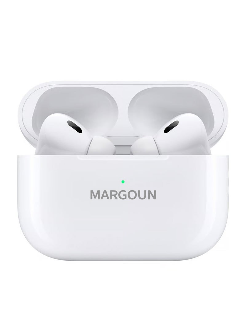 MARGOUN Wireless Earbuds Pro 2 (2rd Generation) 2022 with Active Noise Cancelation ANC , Adaptive Transparency and 30-Hour Battery Life for Apple iPhone 15 Pro Max - White White-15PM - Image 4