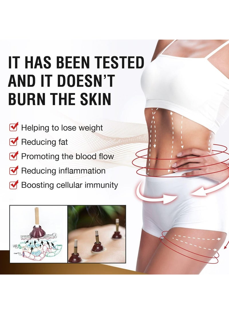 CMGTYYD 20Pcs Moxibustion Gathering Energy Burning Column,Moxibustion Stick for Cervical Spondylosis,Periarthritis Shoulder,Neck, Pain Waist and Legs,Natural Chinese Herbal Mugwort Moxibustion Wormwood  - Image 2