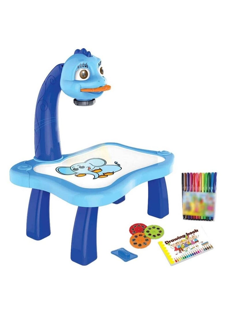 We Happy Kids Educational and Skills Developer Painting Projector Table Toy With Light and Music 17 PCS Set - Image 2