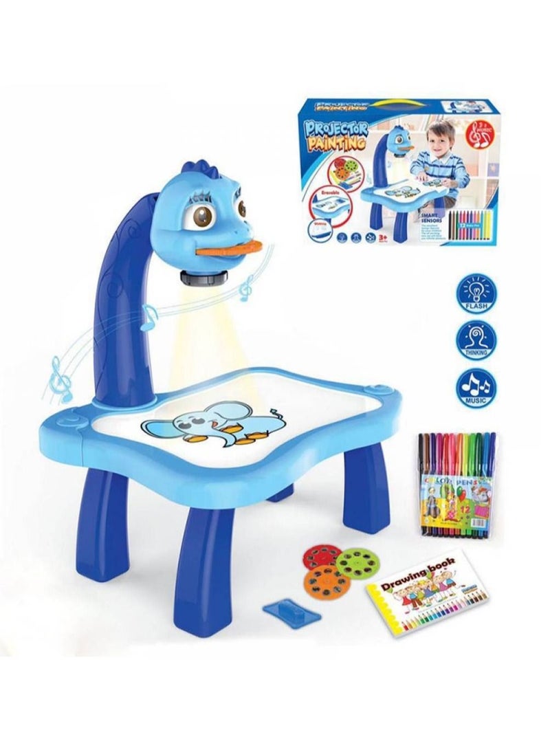 We Happy Kids Educational and Skills Developer Painting Projector Table Toy With Light and Music 17 PCS Set - Image 1