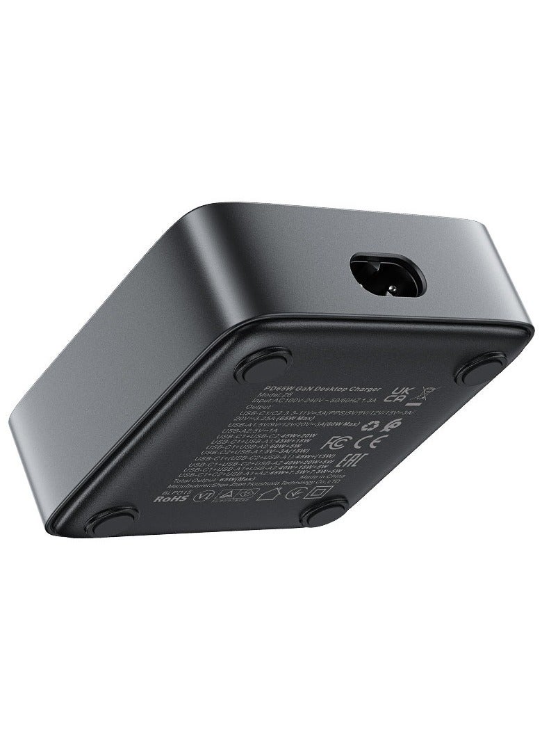 أسيفاست محطة طاقة سطح المكتب Z6 PD65W GaN (2xUSB-C+2xUSB-A) الاتحاد الأوروبي - Image 2