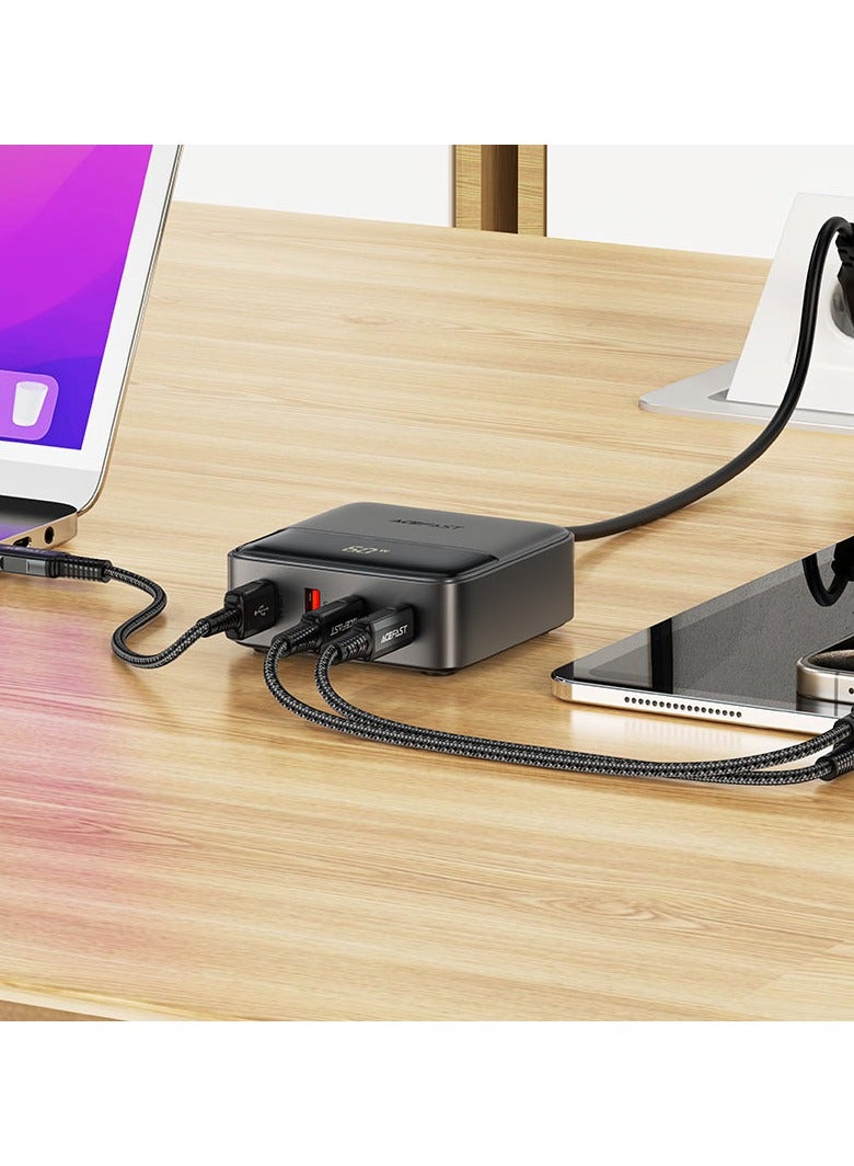 أسيفاست محطة طاقة سطح المكتب Z6 PD65W GaN (2xUSB-C+2xUSB-A) الاتحاد الأوروبي - Image 5