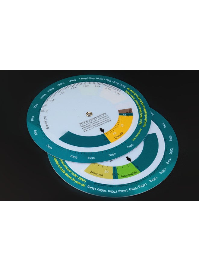 Disease Control BMI Body Mass Index Health Large Turntable Bmi Turntable Height And Weight Wall-mounted Measurement Quick Look-up Table-Model:BMI Turntable MS10 - Image 2