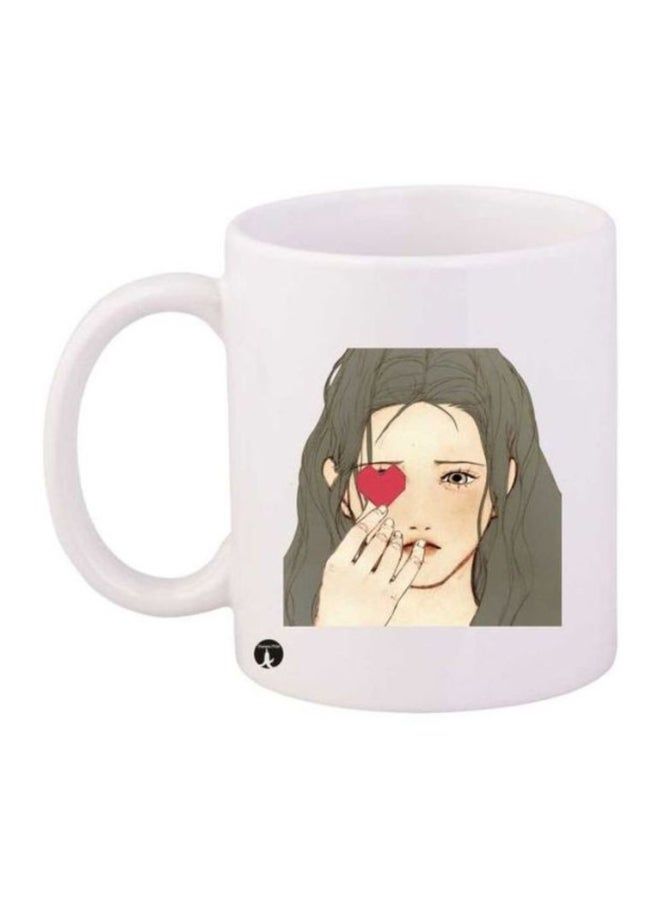 RKN Printed Mug White/Grey/Red - Image 1