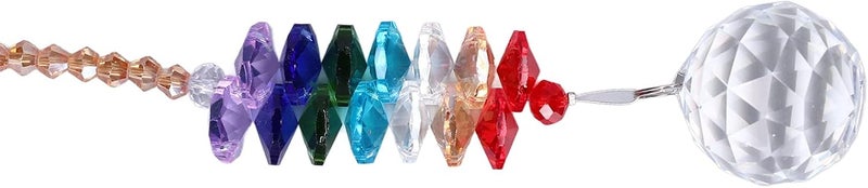 Drop Shaped Crystal Sun Catcher, Sun Catcher for Window and Car, Colorful Prism Hanging Decoration with Refractive Light Effect for Indoor Outdoor Use - Image 2