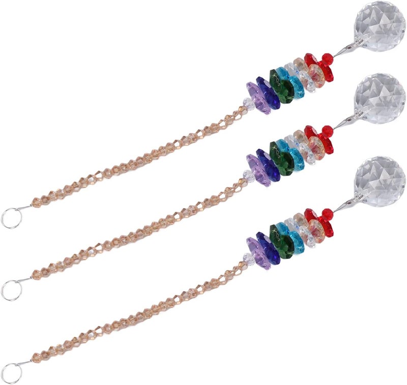 Drop Shaped Crystal Sun Catcher, Sun Catcher for Window and Car, Colorful Prism Hanging Decoration with Refractive Light Effect for Indoor Outdoor Use - Image 3