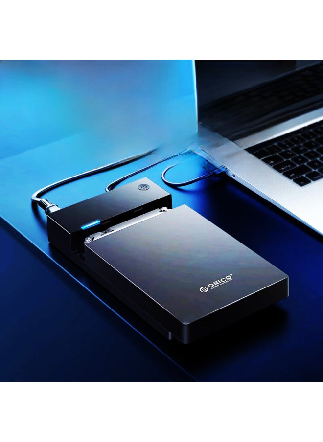 Generic - Hard Disk Box 3.5-inch SATA Serial Port Aluminum Alloy Mobile Mechanical Hard Disk Shell External 3.5-inch Hard Disk Box-Color:-5Gbps Multi-country Certification Built-in Power Supply-reject Inferior - Image 1