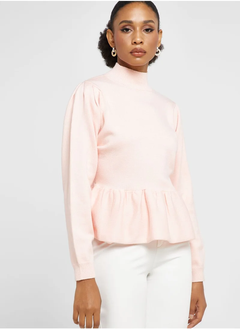 ELLA Peplum Detail Sweater