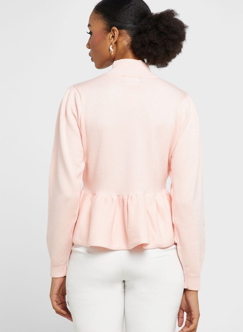 ELLA Peplum Detail Sweater  - Image 2