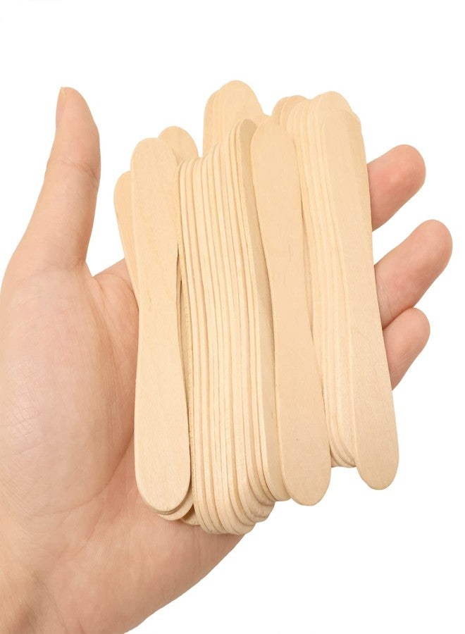 yueton 100PCS Wooden Ice Cream Spoons Sticks Disposable Wooden Tasting Spoons Sampling Spoons Small Dessert Spoons Yogurt Spoons Shovels Mini Spoons for Tasting, Sampling, Crafts - 3.7inch - Image 3