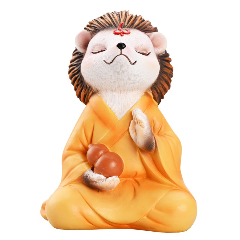 Mini Zen White Fox Succulent Pot Decor Gray mouse - Image 2