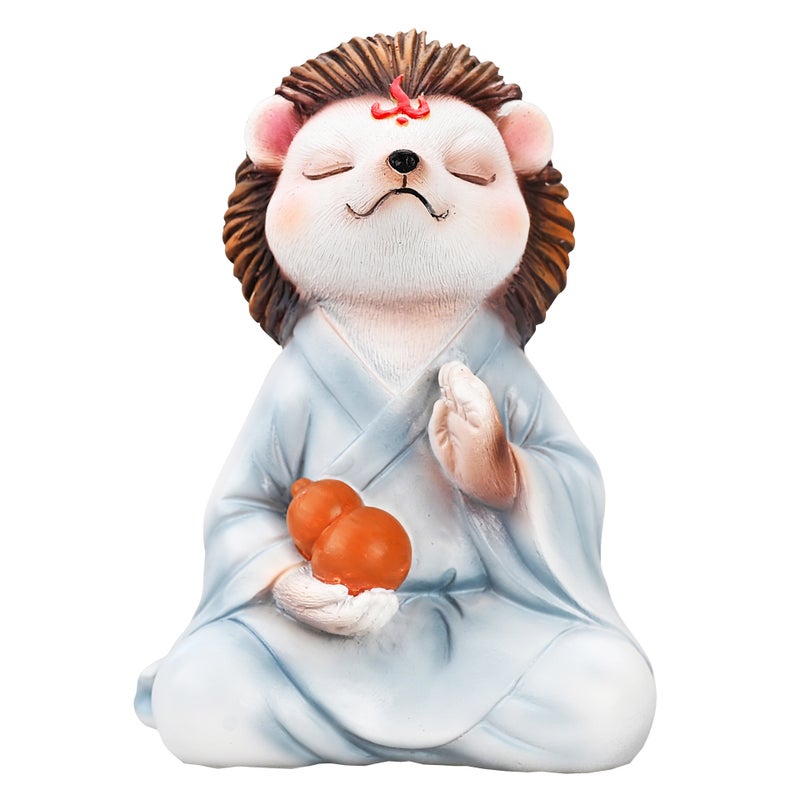 Mini Zen White Fox Succulent Pot Decor Gray mouse - Image 3