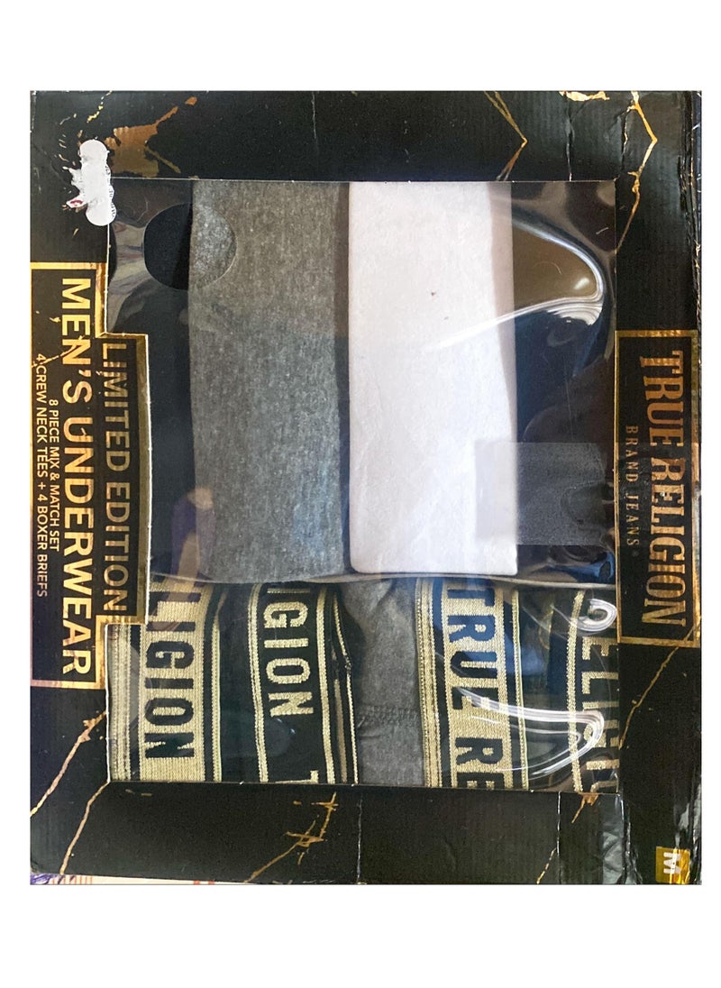 TRUE RELIGION TRUE RELIGION value Pack - 4x Crew Neck + 4x Boxer Briefs  (8 Pieces)  - Image 3
