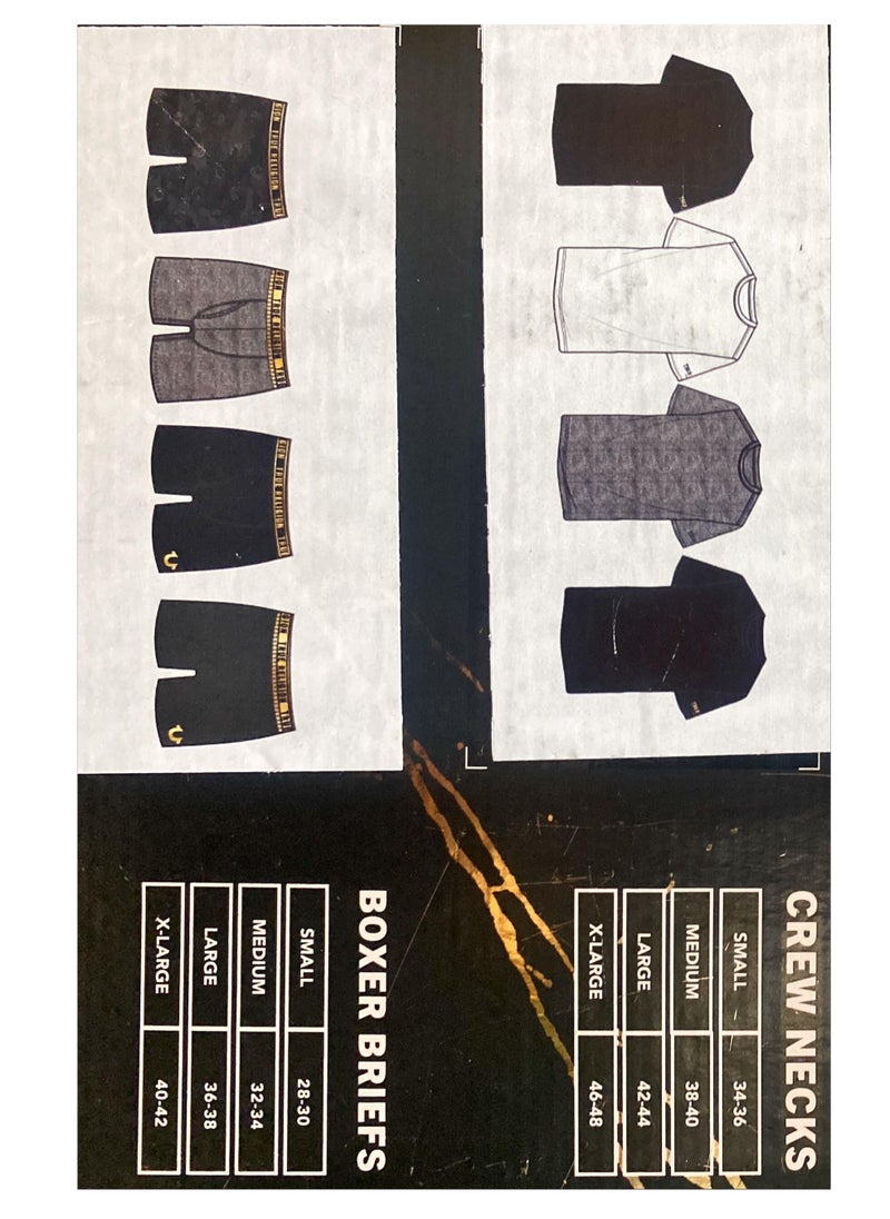 TRUE RELIGION TRUE RELIGION value Pack - 4x Crew Neck + 4x Boxer Briefs  (8 Pieces)  - Image 1
