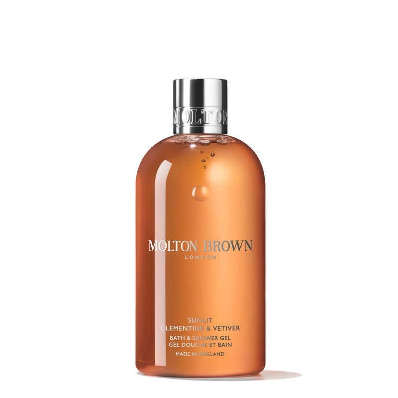MOLTON BROWN Sunlit Clementine & Vetiver Bath and Shower Gel 300 ml - Image 1