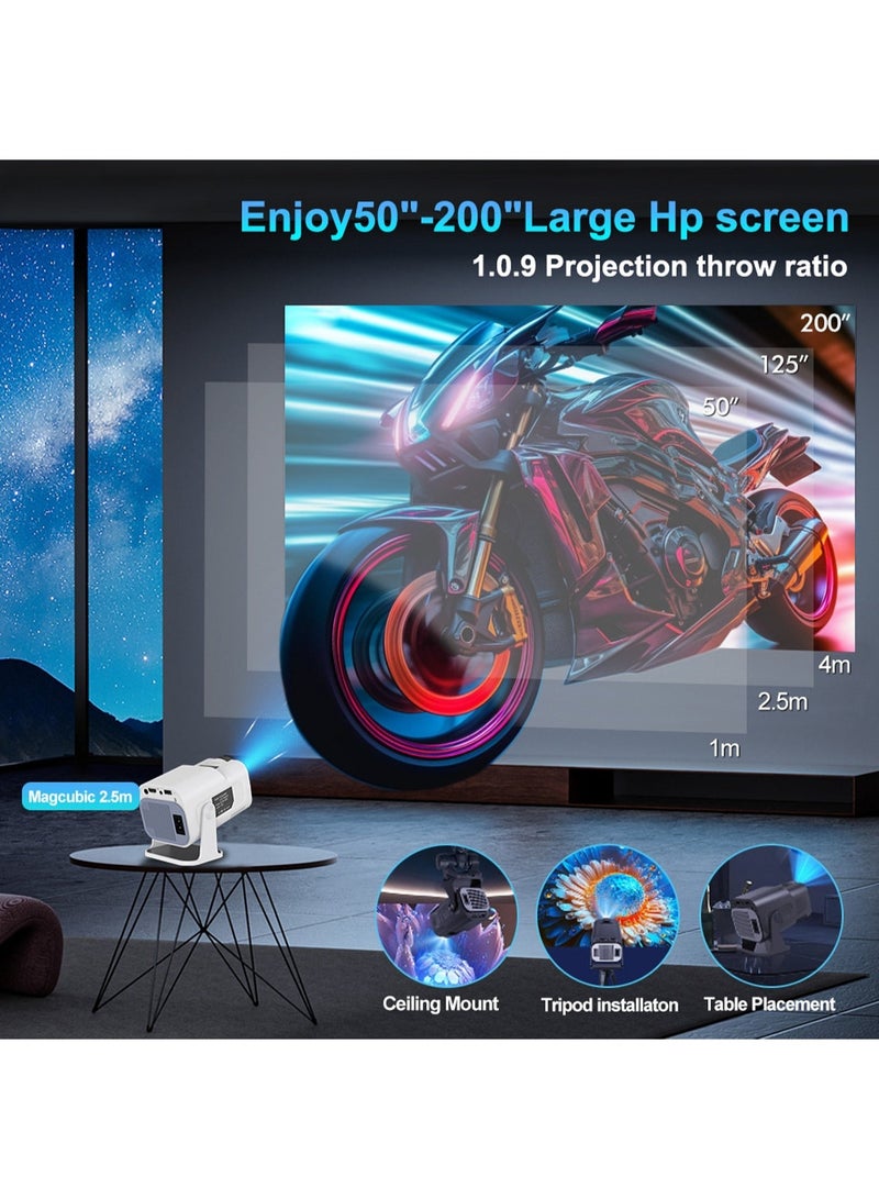 Mi VAZA Portable HD Projector - Support 4K - Smart Projector with 5G Dual-band Wifi and Bluetooth 5.0 - Mobile Home Theater - Compatible With Android/iOS/Windows/TV Stick/HDMI/USB - Image 4